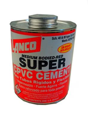 Cemento CPVC 1/4 GL Lanco Super Rojo SM-246-5